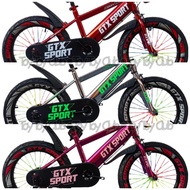 🔥NEW STOCK🔥16 INCH BASIKAL BUDAK BMX CHROME / KID BICYCLE BMX SPORT DESIGN / CHILDREN GTX SPORT BIKE
