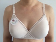 Large Size Pure White Double Button Breathable No Steel Ring Bra 75B 80B 85B 90B 95B 100B Comfortabl