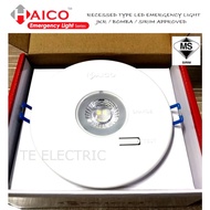 HAICO HEL-R100 RECESSED TYPE EMERGENCY LIGHT OSRAM LED CHIPS   JKR / BOMBA / SIRIM APPROVED   POWER FACTOR &gt;0.9