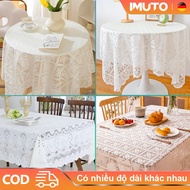 IMUTO Waterproof and oil-proof lace tablecloth - Decorating Dining Table, Tea Table, Study Corner