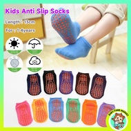 Kids Cotton Anti Skid Socks Children Breathable Yoga Sports Dance Trampoline Floor Socks for Boys Girls 1-4 Years