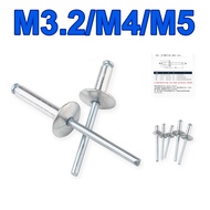 Rivet M3.2-M5 6.4-35mm Aluminium Easy Install Strong Durable (30-50pcs) M3.2-5 L6.4-35mm [DX1]
