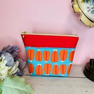 烏魚子圖案收納包 台灣布