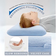 5-12Y Junior Memory Foam Pillow Core w Outer Case Breathable &amp; Comfortable Sleeping Pillow