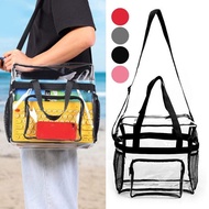 Large Capacity Transparent Bag Portable Travel Bag Bag Crossbody Dustproof And Waterproof E4z2