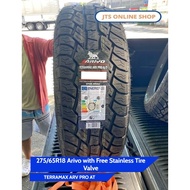 275/65R18 Arivo Terramax ARV PRO AT with Free Stainless Tire Valve