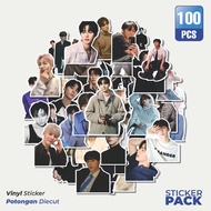 100 PCS Hwang Minhyun Waterproof Aesthetic Stickers - For Laptops, Motorcycles, and Helmets - Paper 