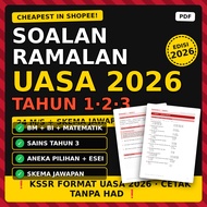 [CHEAPEST IN SHOPEE] Soalan Ramalan UASA Tahun 1 2 3 KSSR 2026 BM BI Matematik Sains Skema Jawapan P