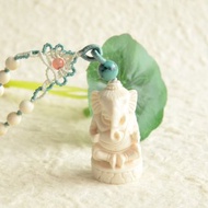【福祉】精工牙雕天然西伯利亞猛獁象牙冰料雕刻像神項鏈