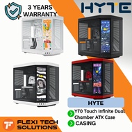 Flexi tech HYTE Y70 Touch Infinite Dual Chamber ATX Case with Touchscreen - Black/SNOW WHITE/RED/WHI