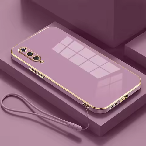 For Huawei Y9s Case Luxury Square Plating Huawei Y8p Phone Case STK-L21 AQM-LX1 ShockProof Soft Sili