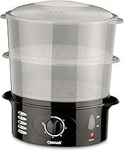 Cornell CS201 2 Tier Daily Food Steamer 10L Capacity,Black/Grey