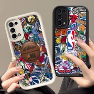 Case for OPPO Reno 5 F19s 4 6 A72 A52 A95 A92 F19 Find X3 Lite 5G Q-74 Basketball Logo
