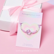 LETSGETAWAY- Lucky Stone Bracelet รุ่น Rose Quartz Star Lavender Quartz Star ไม่ต้องเผื่อไซส์ค่ะ (สิ