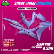 NEW AEROX STRIPING TRANSPARENT UV CLEAR STICKER AEROX NEW CODE 369