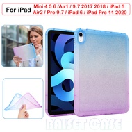 For iPad Mini 4 5 6 iPad 9.7 10.2 10.5 Air2  Air3 10.5 Air4 Air5 10.9 10th Generation Pro 11 2020 2021 Pro12.9 2021 2022 TPU Gradient Glitter Tablet Protective Case