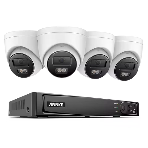 ANNKE 4K Ultra HD POE Video Surveillance System 8CH NVR Recorder With 8MP Security Cameras CCTV Kit 