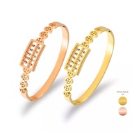 RAYA DEAL RM100 ONLY CELOVIS Fortune Abacus and Coin with Closed Hinged Bangle ( Rose Gold/ Gold )