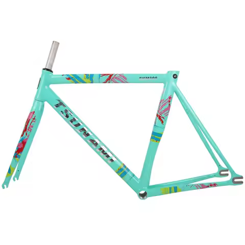 Fixed Gear Bike Frame TSUNAMI SNM300 Aluminum Alloy Fixie Track Frames Racing Track Bicycle Frame