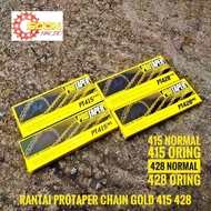PROTAPER RANTAI ORING GOLD  CHAIN 415 428 132L YAMAHA Y15ZR LC135 SRL115 HONDA RS150R RS150 SYM VF3I