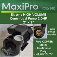 MAXIPRO Electric Water Pump Centrifugal HIGH Volume Pump 2.0HP  2" x 2"