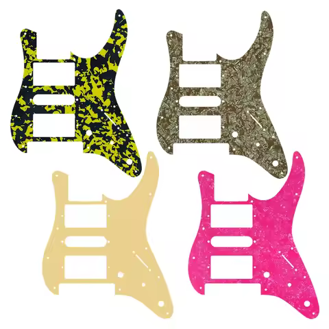 Xinyue Custom Guitar Parts - For SCHECTER HSH MIJ Strat Guitar Pickguard With Schecter HSH PAF Humbu