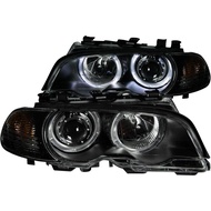 Anzo USA 121269 BMW Projector with Halo Black Clear with Amber Headlight Assembly - (Sold in Pairs)