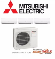 Mitsubishi Electric aircon system 2 9000BTU X2