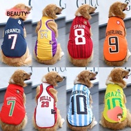 BEAUTY Dog Sport Jersey, Medium 4XL/5XL/6XL Dog Vest, Summer Large Breathable Basketball Clothing Apparel