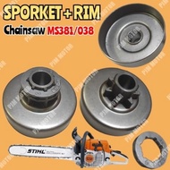 MESIN Ms381 Sporket Brake Pad Housing Cloth Klos Engine Chain Saw Stihl Sthil Senso sinso mini 038 m