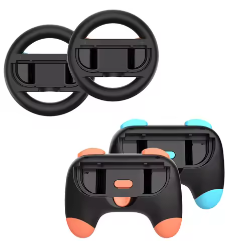 4 IN 1 Racing Steering Wheels And Hand Grips For Switch 2 2025 For J-Con Controller Game Controller 