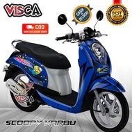 Decal Scoopy Karbu Full Body Stiker Scoopy Karbu Lama Striping Scoopy Karbu Lama Minion