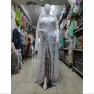 kebaya akad putih pengantin modern wedding dress muslimah