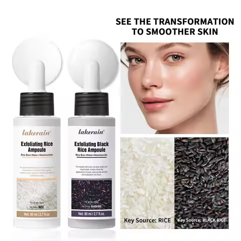 Rice Peeling Ampoule Soft Exfoliating Face and Body Scrub Dead Skin Cells Blackhead Remover for All 