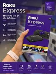 Roku Express  HD Streaming Device with High-Speed HDMI Cable and Standard Remote Guided Setup and Fa