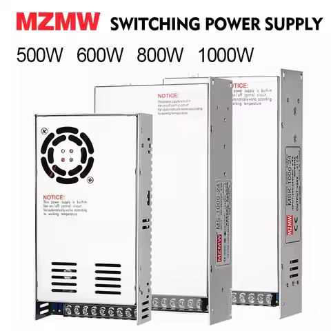 MZMW 500W 600W 800W 1000W Adjustable Switching Power Supply 0-12V 24V 36V 48V 60V 72V 80V 110V 150V 