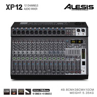 ALESIS XP8 มิกเซอร์ มิกเซอร์ 8 ช่อง การเชื่อมต่อบลูทู ธ แหล่งจ่ายไฟผี 48V เอฟเฟกต์ DSP ในตัวเพื่อตอบ