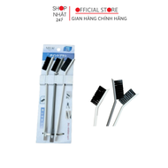Set 3 Chổi Cọ Khe Rãnh MIRAI - Đánh Bay Bụi Bẩn Cứng Đầu Nhờ Thiết Kế Thông Minh