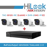 SET HILOOK 4 CH : THC-B120-MC (3.6 mm) X 4 + DVR-204G-M1(C) BY BILLIONAIRE SECURETECH