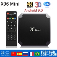 Smart TV Box Android 9.0 X96 mini Amlogic S905W 2G16G 2.4G WiFi Youtube 3D 4k Media player Google tvbox 1G8G Set-top-box X96mini TV Receivers