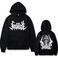 Rapper Zillakami Sosmula City Morgue Double Sided Print Hoodie Skeleton Graphic Sweatshirt Men Women