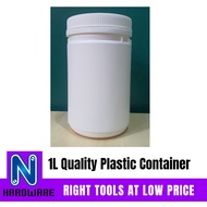 Quality Empty Plastic Can Container for Leftover Paint / Plastic Container 1 Liter