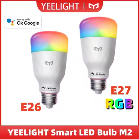 YEELIGHT Smart LED Bulb Multicolor M2 RGB Bulb E26/E27 Bluetooth Connection 6500K Voice Control 1000
