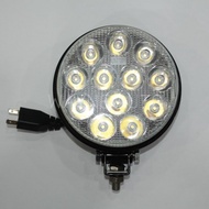 QIONGLI 5 INCH 24V 12LED 3PIN SPOTLIGHT WHITE UNIVERSAL USE