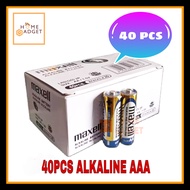 40PCS GENUINE Maxell AAA Alkaline Battery - LR03(GD)2P
