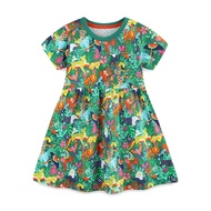 2-7T ใหม่มาถึงป่าชุดเจ้าหญิงสาวฤดูร้อนชุดสัตว์แฟชั่นเด็กเสื้อผ้าเด็กวัยหัดเดินชุด