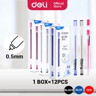 Deli Gel Pen 800 Meter Writing Capacity (0.5mm) 1 Box 12pcs EG67