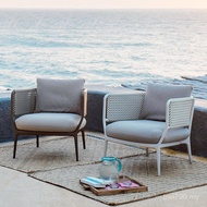 Creative Courtyard Rattan Rattan Sofa Outdoor Coffee Table Combination Rattan Waterproof Sofa Furnit