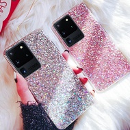 Note 20 Ultra Bling Glitter Sequins Case Samsung Galaxy S20 Ultra S23 Ultra Note 20 Sparkling Soft Phone Cover Fashion Women