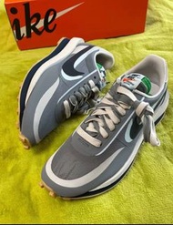 clot x sacai x Nike LDWaffle 鞋 灰藍